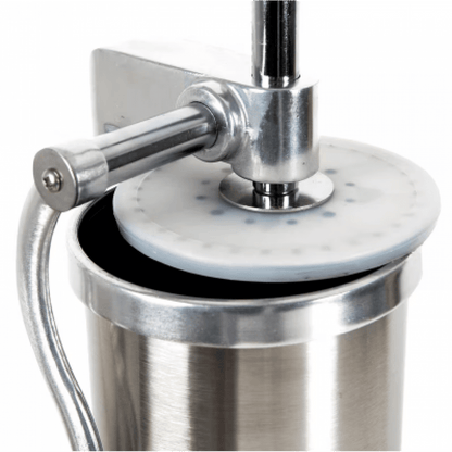 Mașină Verticală de Umplut Cârnați din Inox MX1833 – 6 kg, 6 Pâlnii de 14, 18, 21, 25, 29 și 35 mm