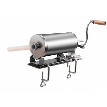 Mașină Manuală de Umplut Cârnați Orizontală Craft-Tec MX131  4 kg - 5 Pâlnii Incluse de 10, 15, 19, 22 și 25 mm