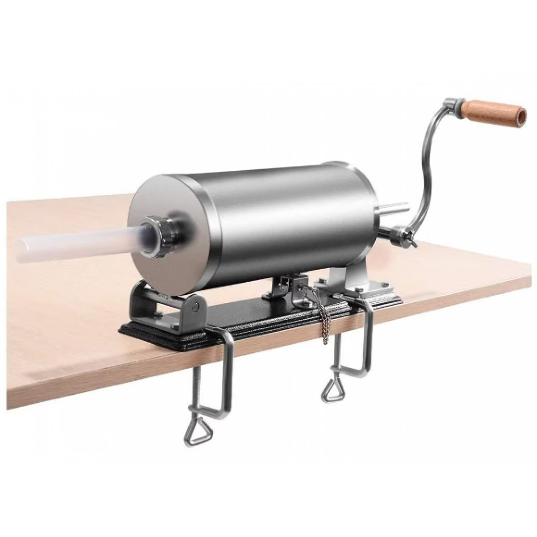 Mașină Manuală de Umplut Cârnați Orizontală Craft-Tec MX131  4 kg - 5 Pâlnii Incluse de 10, 15, 19, 22 și 25 mm
