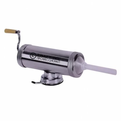Mașină Manuală de Umplut Cârnați Craft-Tec MX132 – 3 kg, Cilindru Inox, Ventuză și 3 Pâlnii de 15, 19 și 22 mm