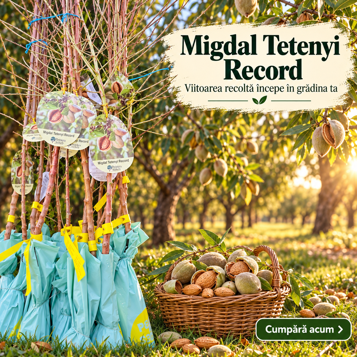 Migdal Tétényi Record – Puiet Altoit pe Corcoduș, Soi Productiv cu Sâmburi Dulci
