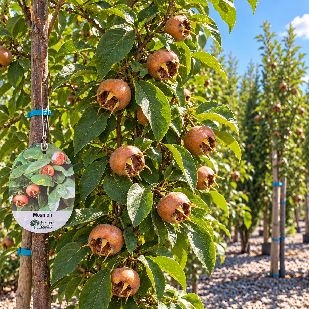 Moșmon (Mespilus germanica) – Pom Fructifer Autofertil, Fruct de Iarnă