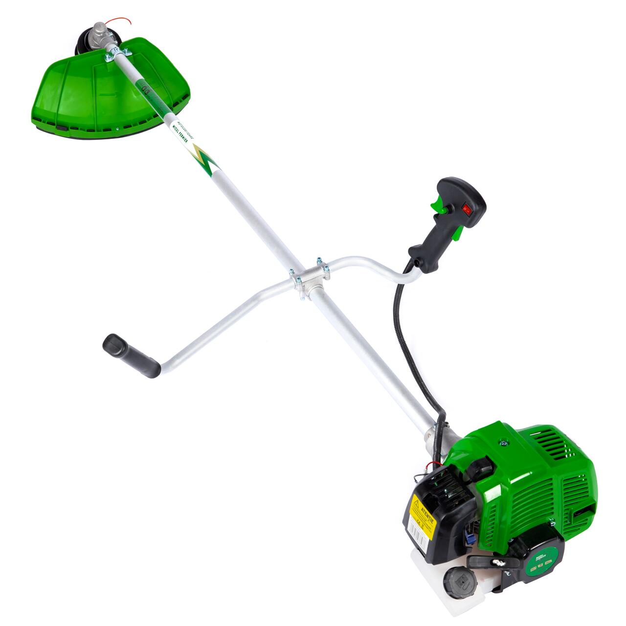 Motocoasa/trimmer pentru tuns iarba, Micul Fermier, benzina, cu 10 accesorii, 3.5 kW, 4.76 CP, 52 CC