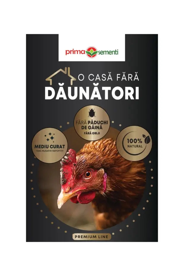 Prima Păduchi de Gaină – Diatomaceous Earth – Insecticid Natural Mecanic – Ouă, Larve, Adulți – Prima Sementi