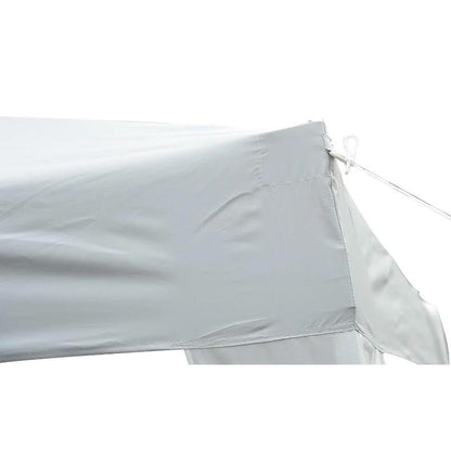 Pavilion pentru gradina/terasa, cadru metalic, material Oxford, pliabil, cu geanta, alb, 3x3x2.4 m