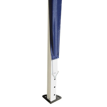 Pavilion pentru gradina/comercial, cadru metalic, material Oxford, pliabil, cu geanta si accesorii montare, albastru, 2.95x2.95x2.55 m