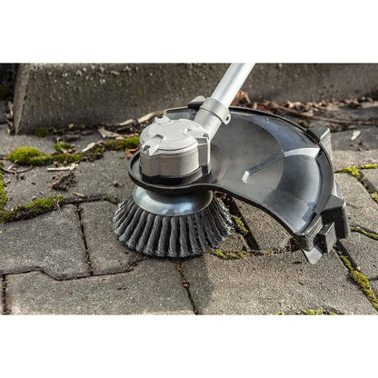 Perie sarma, tip cupa, cu toroane, pentru motocoasa/trimmer, otel, 150x25.4 mm, Graphite