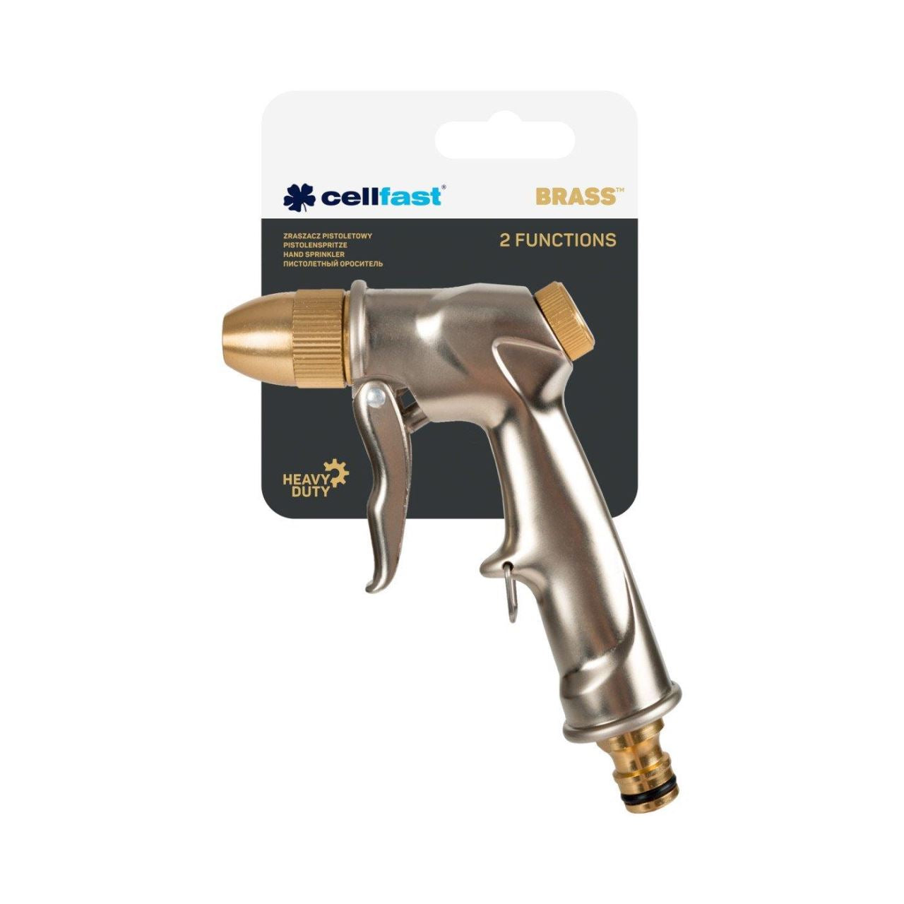 Pistol stropit gradina, 2 moduri, duza alama, Brass, Cellfast