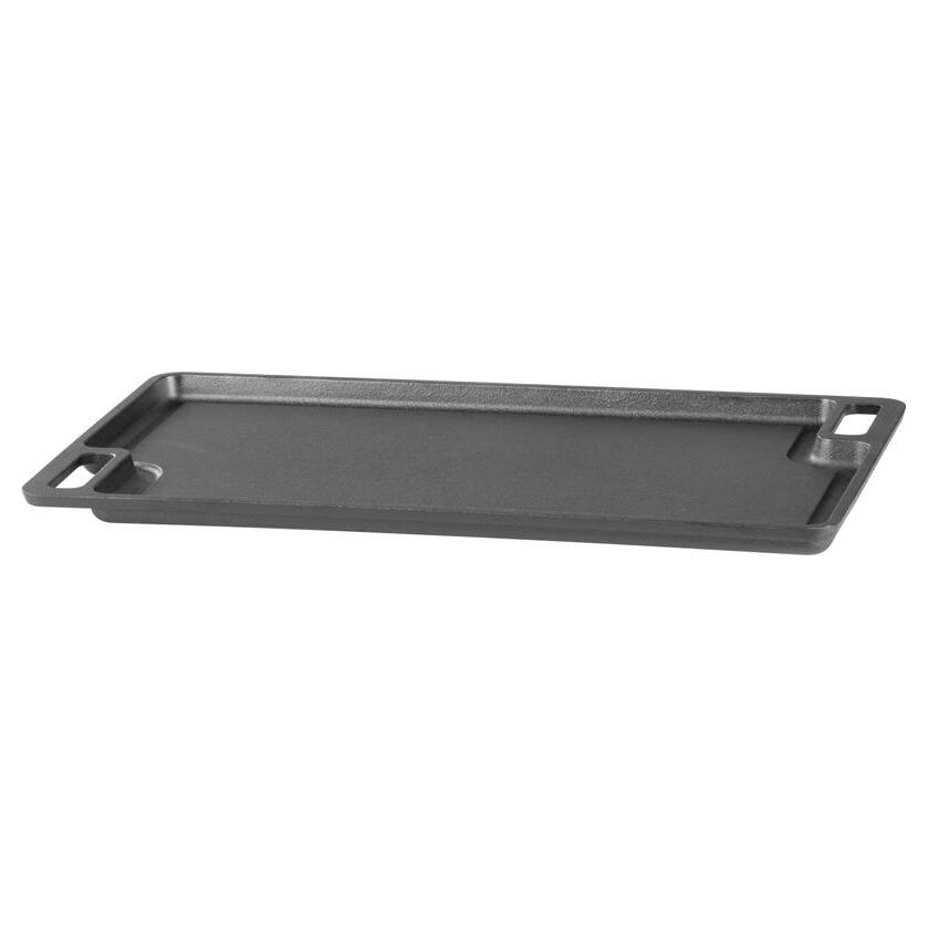 Placa gratar, fonta, dreptunghiulara, 2 fete, 46x26 cm, MagicHome