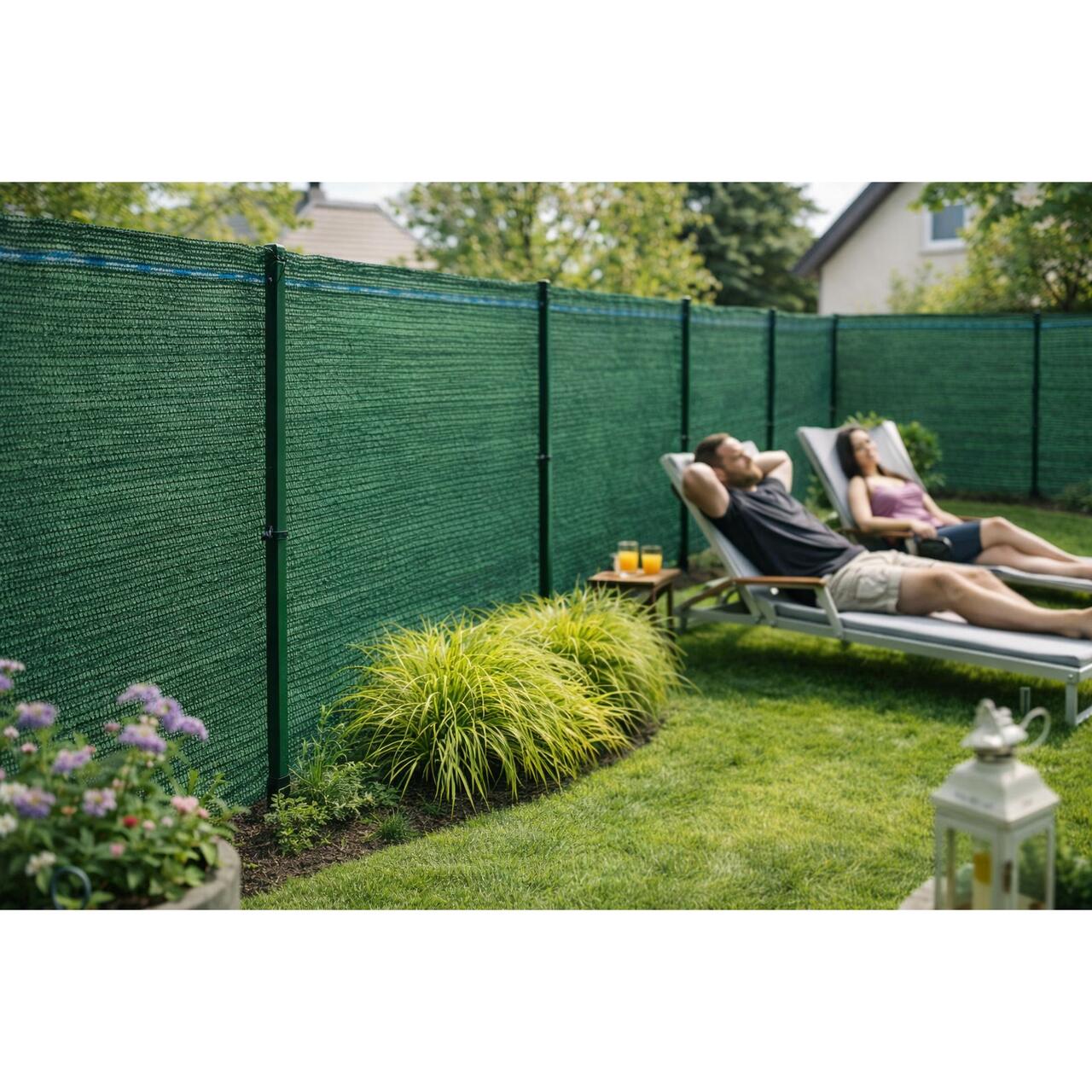 Plasa de umbrire, HDPE, UV, 80 g/mp, grad umbrire 85%, verde, 1.8x25 m, Strend Pro