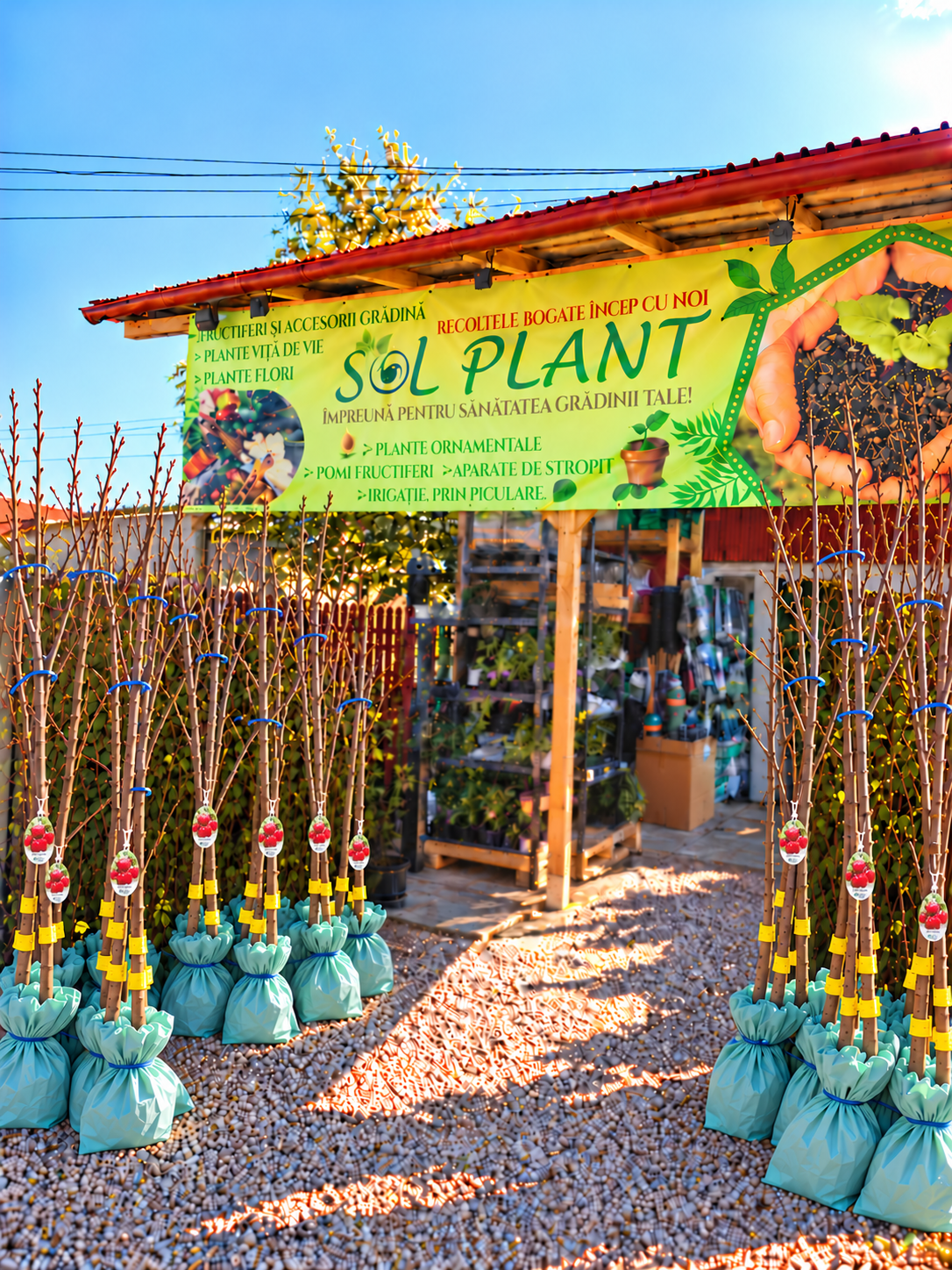 Cireș Carmen – Puiet Altoit pe Prunus Mahaleb, Fructe Foarte Mari