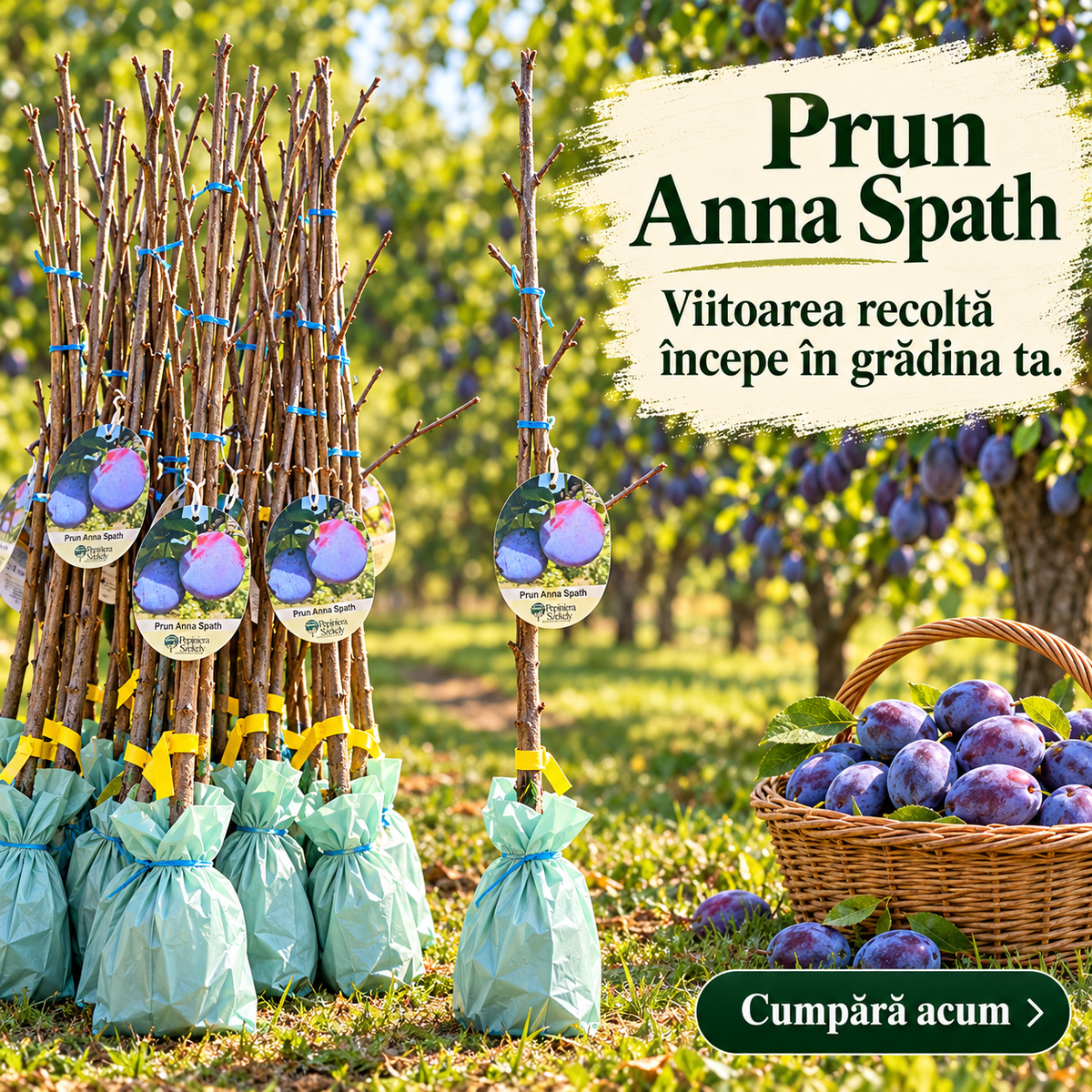 Prun Anna Späth – Puiet Altoit pe Corcoduș, Soi German Autofertil