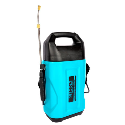 Pulverizator gradina, pompa de stropit, vermorel, Detoolz, electric, pentru spate, cu acumulator 2 Ah, 8 L