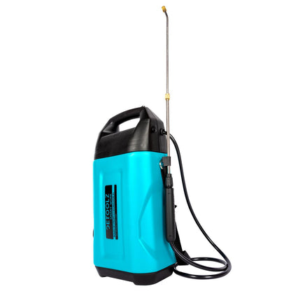Pulverizator gradina, pompa de stropit, vermorel, Detoolz, electric, pentru spate, cu acumulator 2 Ah, 8 L