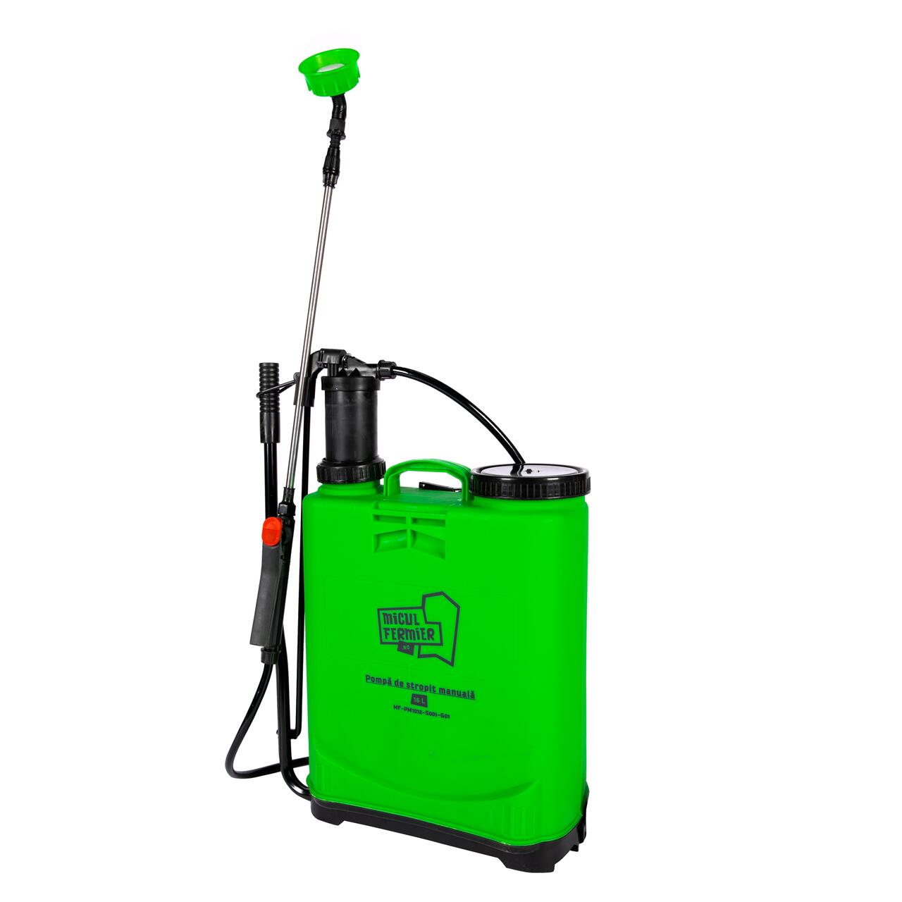 Pulverizator gradina, pompa de stropit, vermorel, Micul Fermier, manual, pentru spate, 16 L