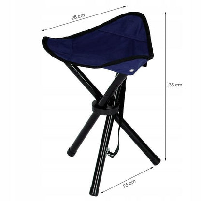 Scaun pliabil gradina, camping, pescuit, albastru, max 100 kg, 28x28x28 cm, Springos