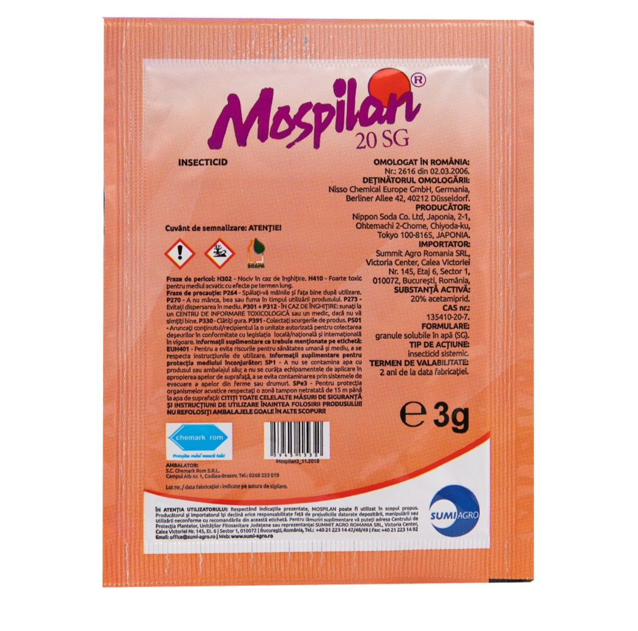 Insecticid MOSPILAN 20 SG