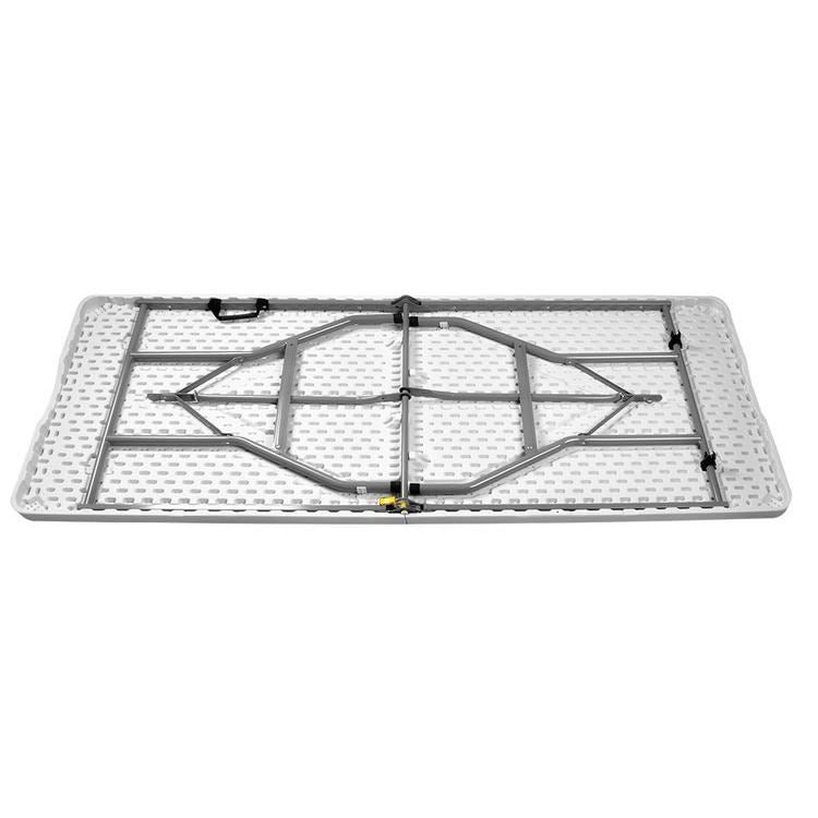 Set mobilier gradina/terasa, pliabil, 1 masa, 2 banci, alb, 180x74x74 cm/180x30x45 cm, Malatec