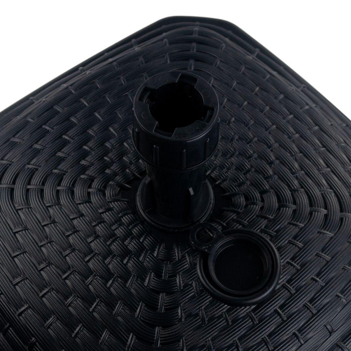 Suport umbrela, Prosperplast, patrat, 39x39x13 cm, antracit