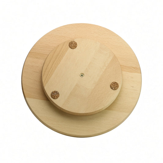 PLATOU LEMN ROTATIV ROTUND 35CM
