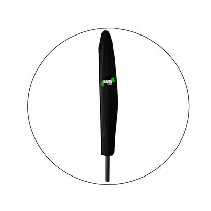 Umbrela gradina/terasa cu inclinatie, LED, manivela, Chomik, bej, 300 cm