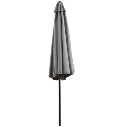 Umbrela gradina/terasa, cu inclinatie, manivela, gri, 300 cm
