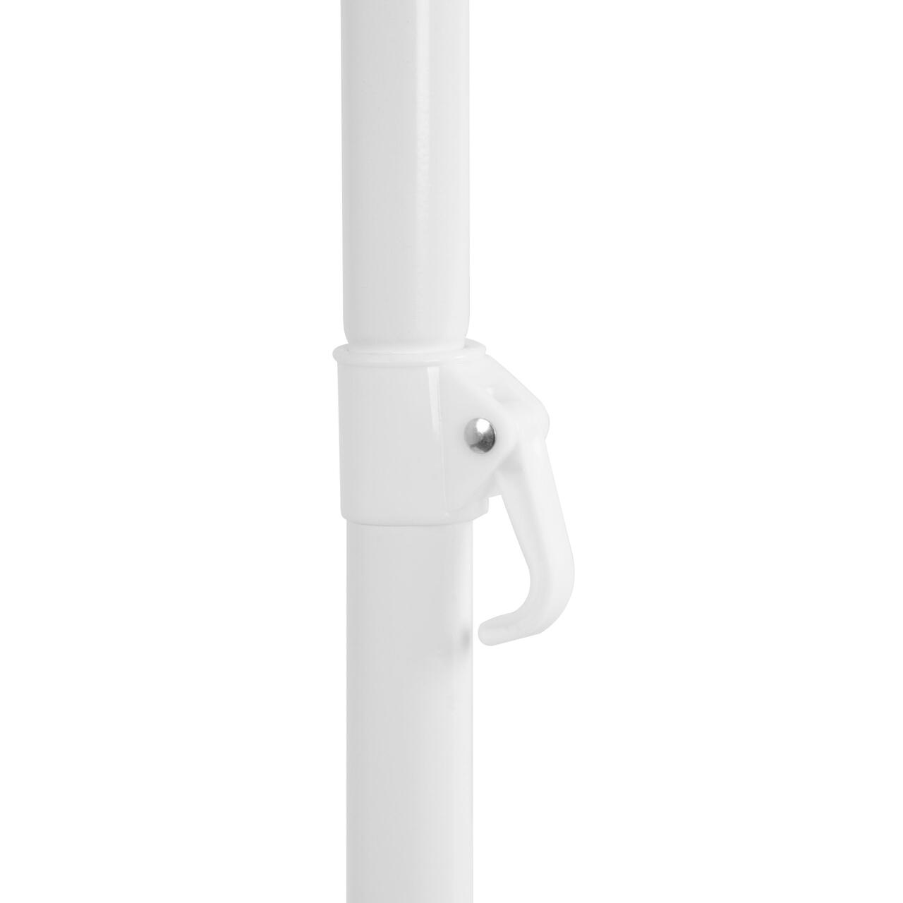 Umbrela plaja, Strend Pro, cu inclinatie, model dungi, albastru si alb, 180 cm