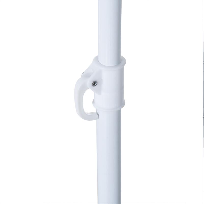 Umbrela plaja cu parasolar, 2 contragreutati, verde inchis, 200 cm