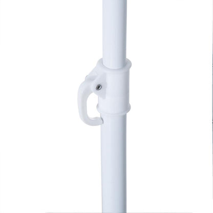 Umbrela plaja cu parasolar, 2 contragreutati, verde inchis, 200 cm