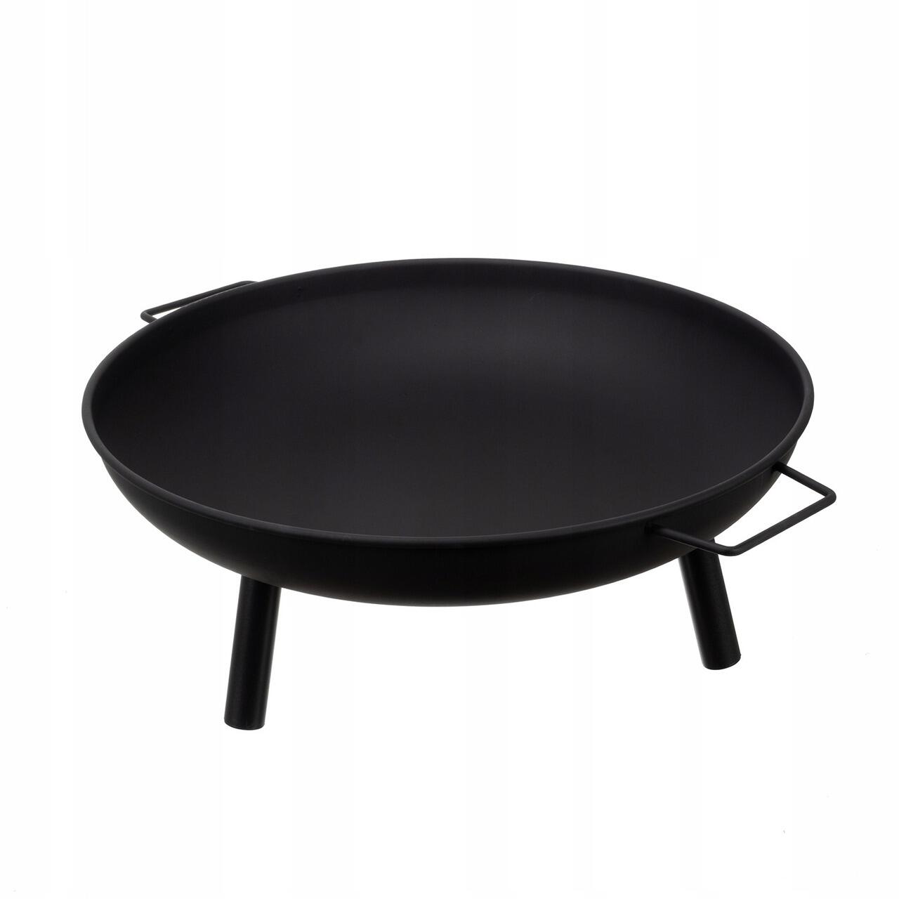 Vatra de foc, pentru gradina, metal, negru, 58x23 cm, Kaminer