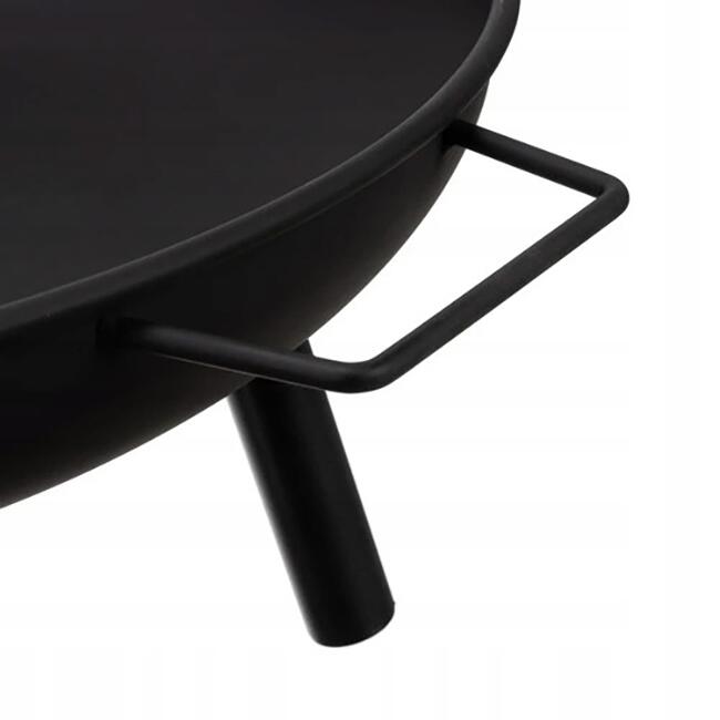Vatra de foc, pentru gradina, metal, negru, 58x23 cm, Kaminer