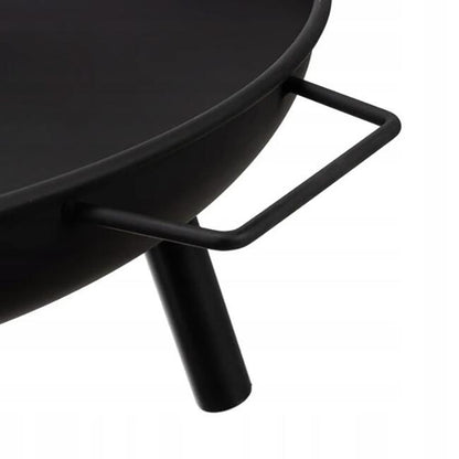 Vatra de foc, pentru gradina, metal, negru, 58x23 cm, Kaminer