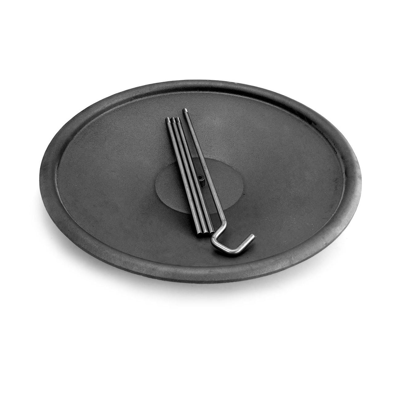 Disc pentru gratar, fonta, tip grill, cu picioare si agatator, 50 cm, Barbeque