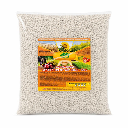 AZOSULF UREE TIP MIF - Ingrasamant Granulat NS 38-15 - Grau, Rapita, Floarea-Soarelui, Tomate, Cartof - Mifalchim