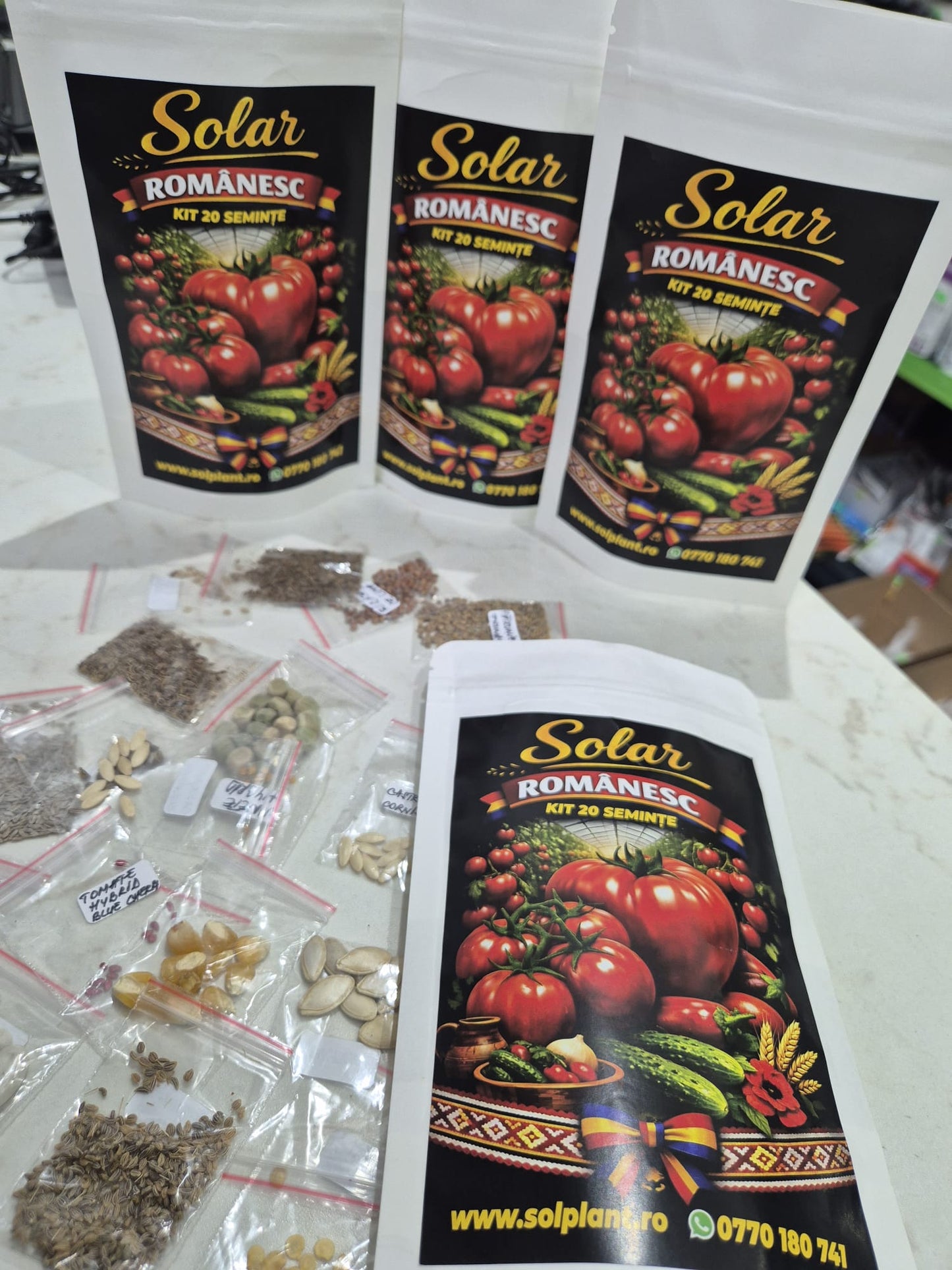 Kit Solar & Grădină Mică – Semințe Românești + Ghid Complet de Cultivare