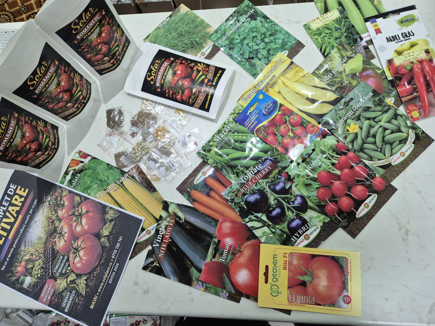 Kit Solar & Grădină Mică – Semințe Românești + Ghid Complet de Cultivare