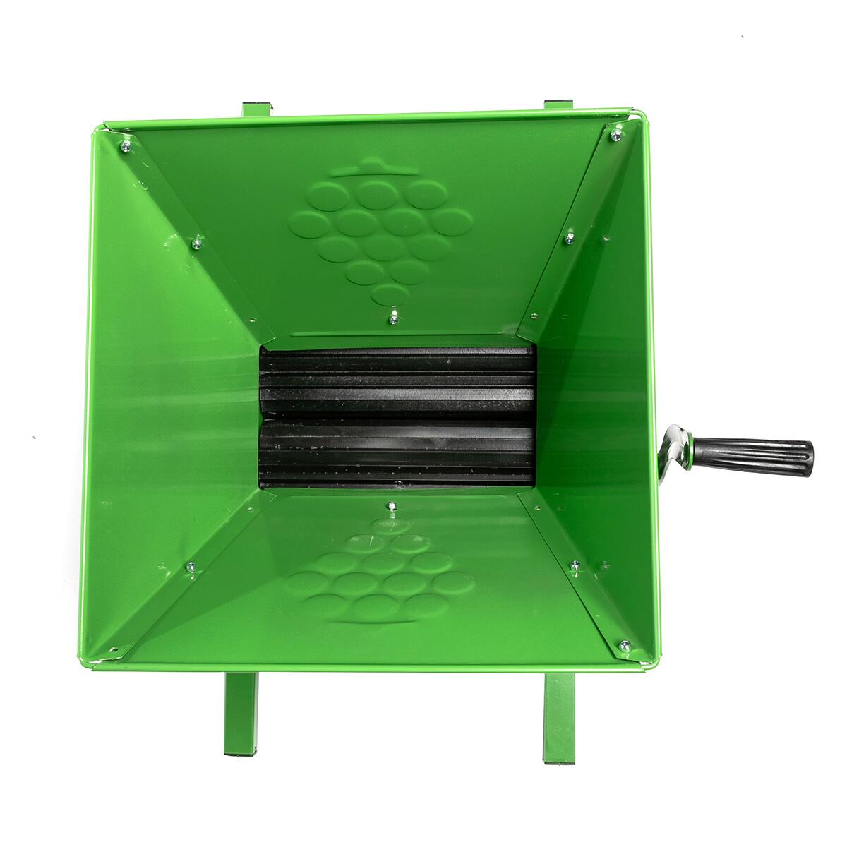 Zdrobitor manual pentru struguri, fructe, Micul Fermier, verde, 30 L, 350 kg/h