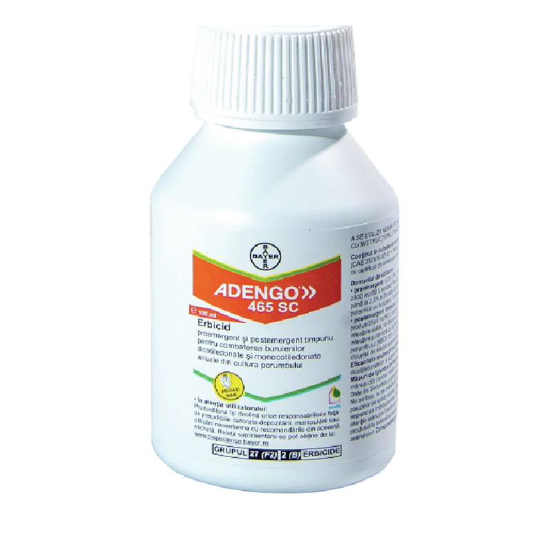 Erbicid Adengo 465 SC, Bayer, aplicare preemergentă și postemergentă, protecție împotriva buruienilor