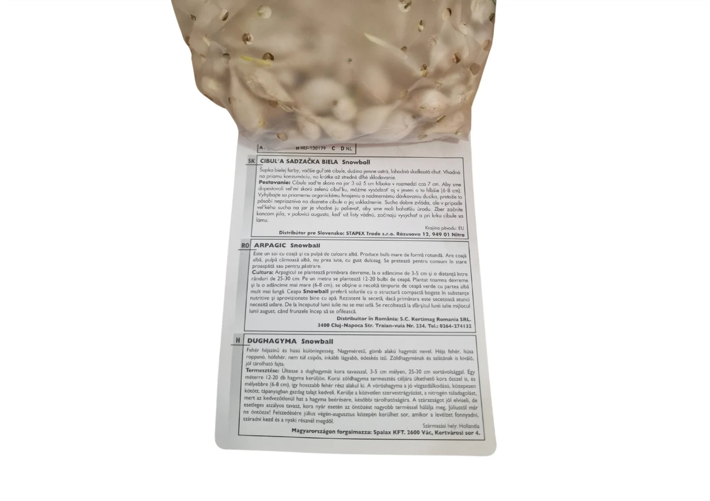 Arpagic ceapă albă Snowball – 200 g | gust fin și producție timpurie