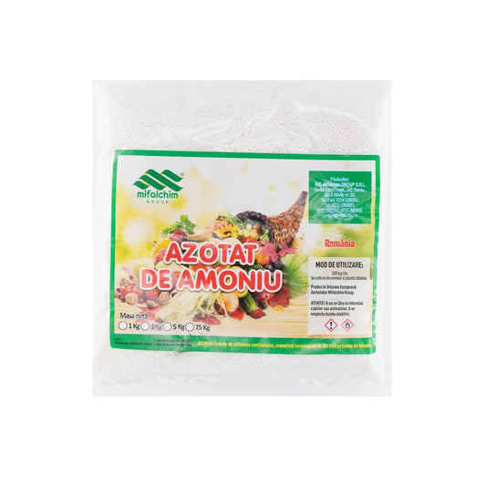 Azotat de amoniu – îngrășământ granulat cu azot pentru culturi viguroase