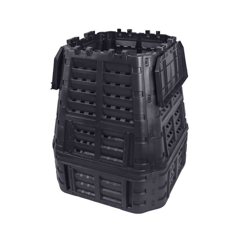 Compostor de gradina, 740 L, negru