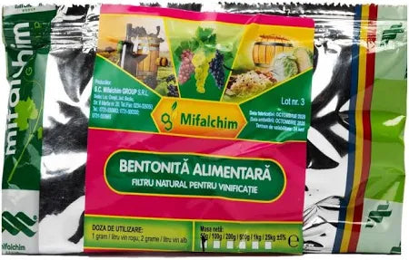 Bentonită sodică alimentară – limpezire și stabilizare proteică a vinului - SolPlant.ro