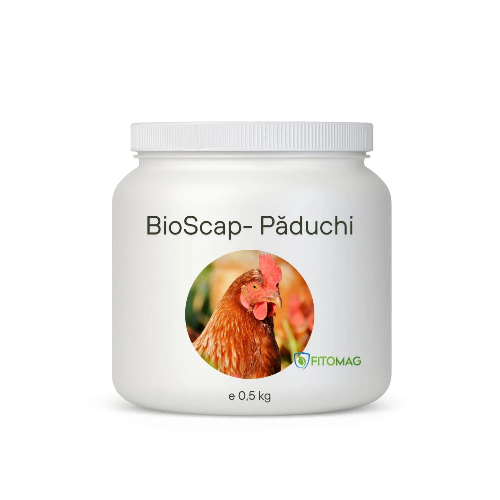 BioScap Insecticid Bio Anti-Paduchi Gaina Imprastiere Contact Pulbere Diatomee (SiO2) – Cotet Gaini, Cuiburi, Penaj, Ferme Avicole, Pasari Curte