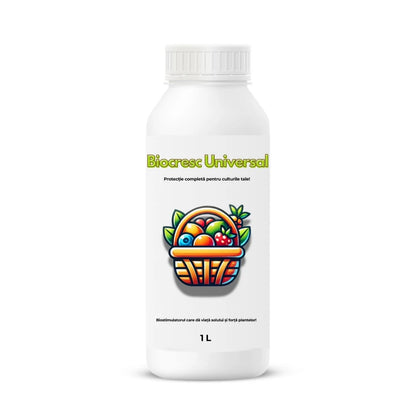 Biostimulator organic lichid pentru toate tipurile de culturi vegetale Biocresc Universal