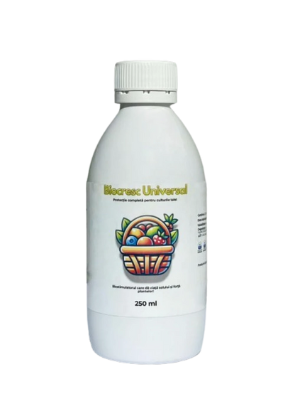 Biostimulator organic lichid pentru toate tipurile de culturi vegetale Biocresc Universal