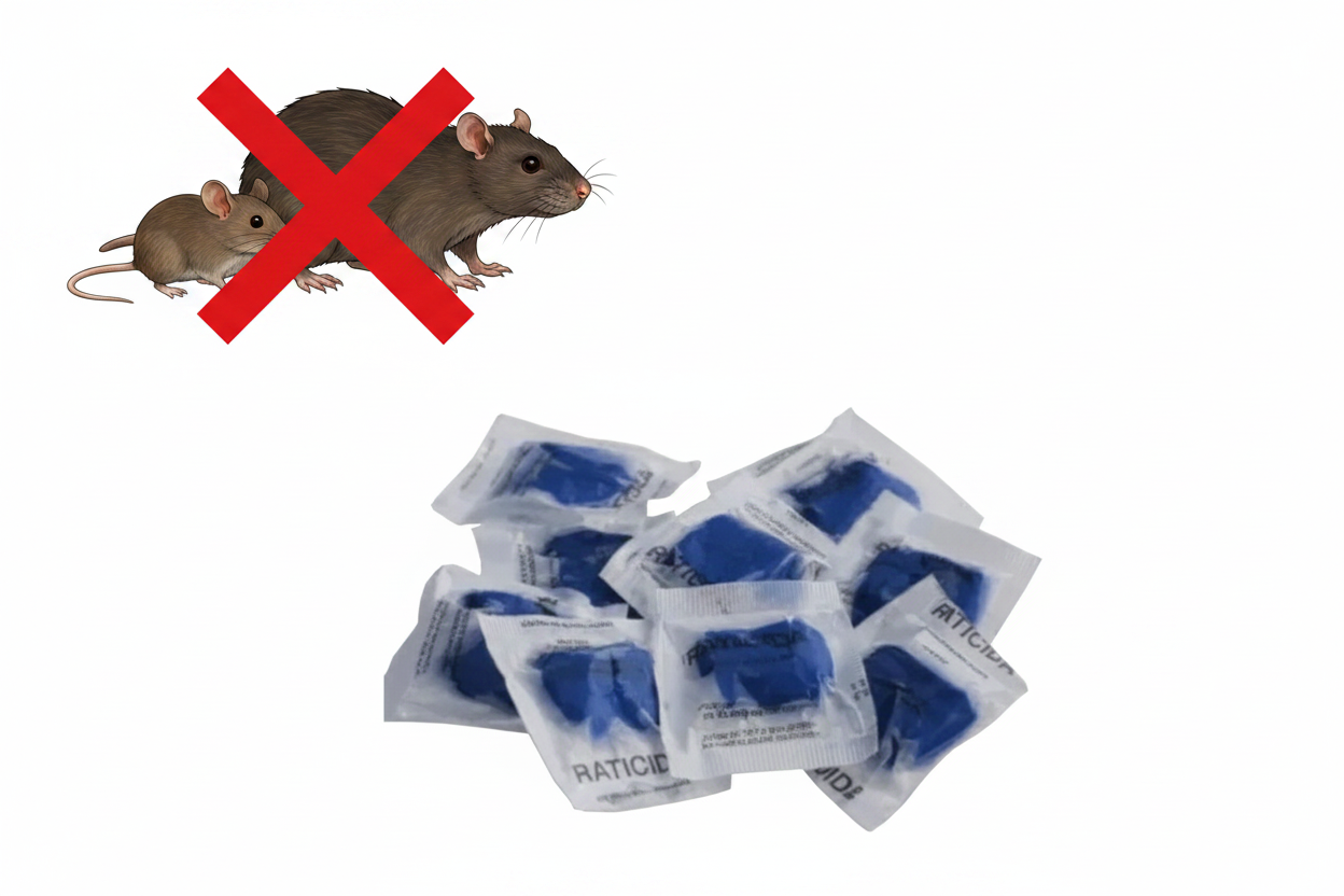 Raticid Brody 2.5 Paste  – Combatere Soareci si Sobolani – Brodifacoum – Kollant