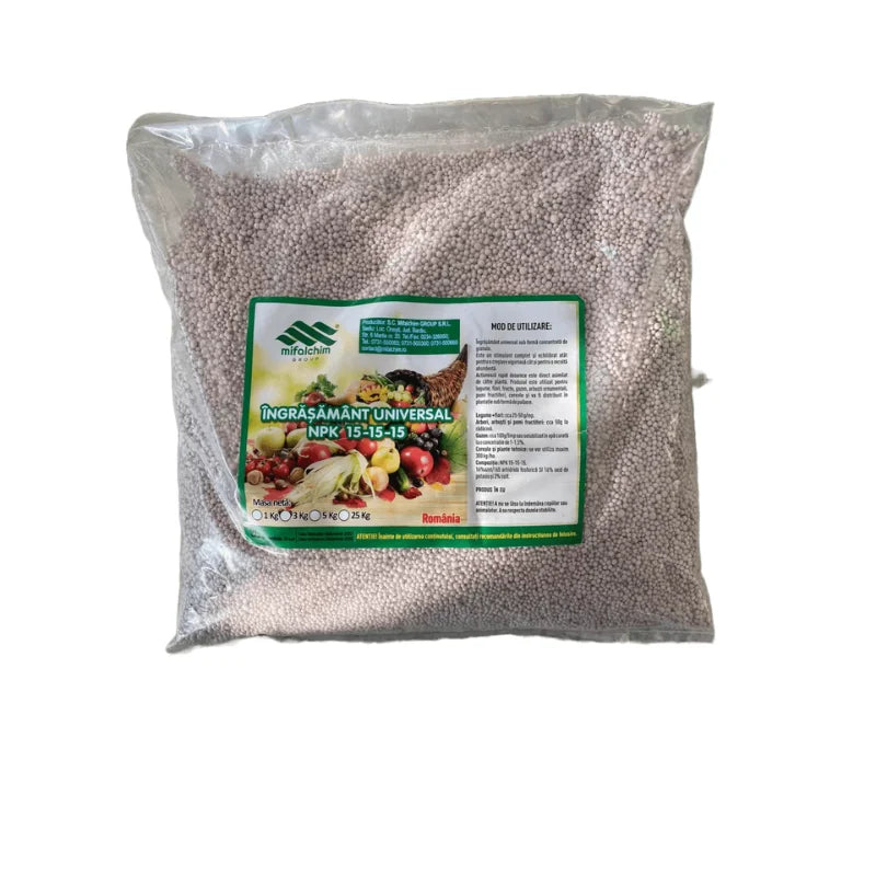 Ingrasamant granulat NPK 15-15-15, 1 /3/5 KG Mifalchim