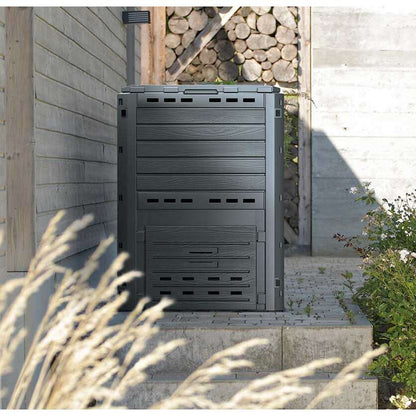 Compostor de gradina, Compogreen Woody, 280 L, negru, 59.6x60x100, Prosperplast