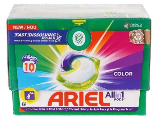 ARIEL DETERGENT CAPSULE 10BUC ALL IN 1 COLOR