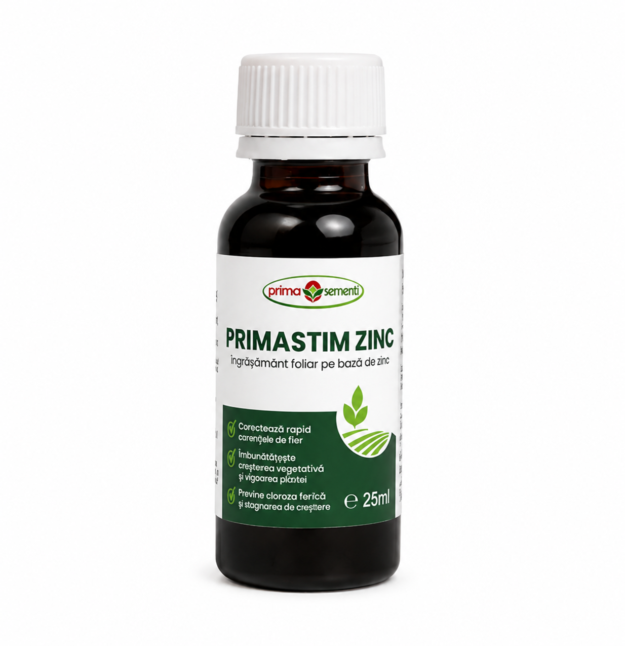 Primastim Zinc – Îngrășământ Foliar Zinc 6% + Acizi Humici – Prevenire Carențe Zn – Legume, Pomi, Viță de Vie